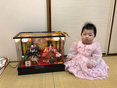  紗弥(さや)ちゃん はじめてのひな祭り