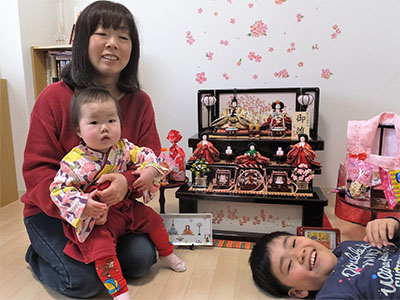  結衣(1才 2カ月)ちゃん これから毎年一緒やね！